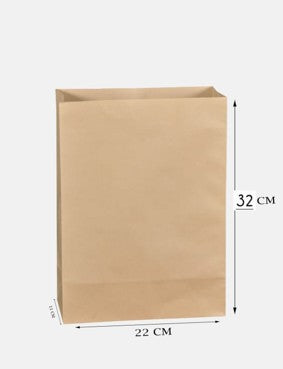 Brown Kraft Bags Without Hands (price for pack of 25)