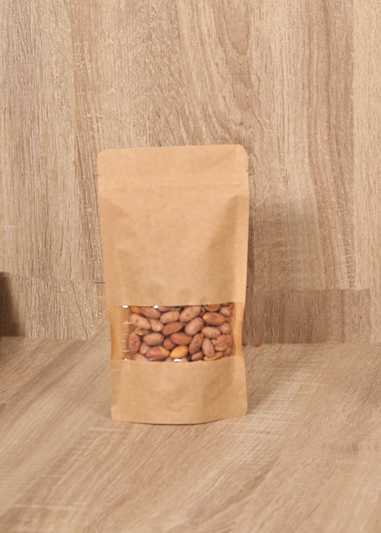 Kraft ziplock with transparent window (price for pack of 25)