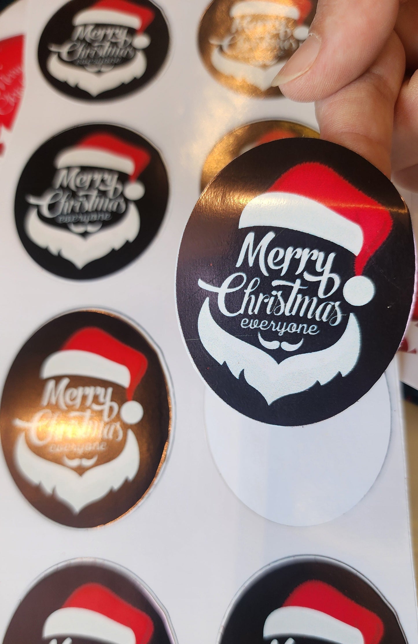 Merry Christmas stickers ( Pack of 10)