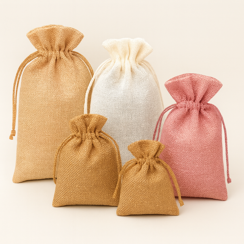 Jute Pouches  باوتشات خيش للتوزعات والتغليف