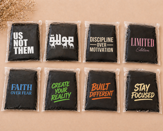 Printed frosted zipper bags