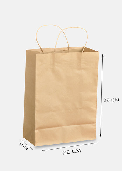 Brown Kraft Bags With Hand (price for pack of 25)