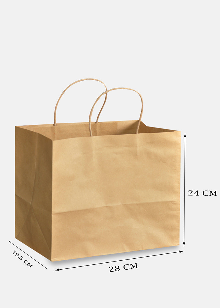Brown Kraft Bags With Hand (price for pack of 25)