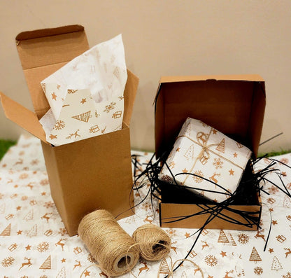 Christmas printed parchment paper (Pack of 25 sheets)