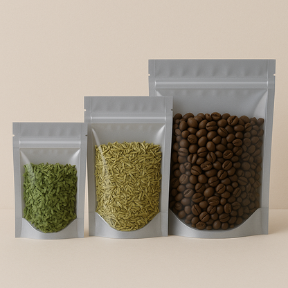 Silver Zip lock (Price for pack of 25)