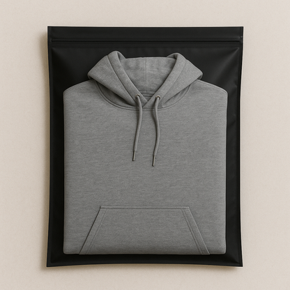 Black Frosted Ziplock bags ( pack of 25 bags)