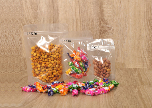 Transparent Zip Lock (price for pack of 25)