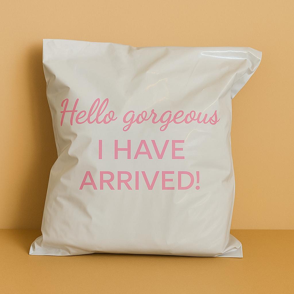 Hello Georgeous Shipping bags (Price for pack of 25 bags)