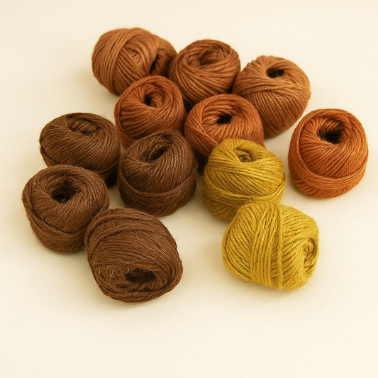 Colored jute rolls